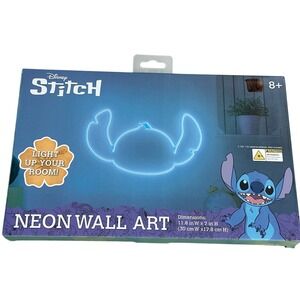 Disney Lilo & Stitch Neon Wall Art Blue LED Light Sign K322114 New